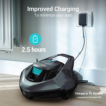 AIPER Seagull SE Cordless Robotic Pool Cleaner, Pool Vacuum Lasts 90 Mins,