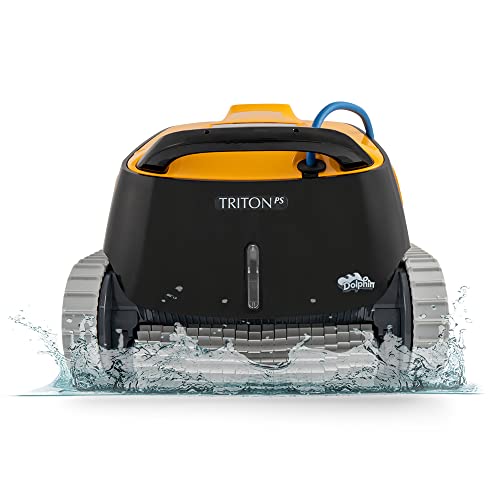 Dolphin Triton PS Robotic Pool Vacuum Cleaner - Ideal for In Ground Swimming Pools up to 50 Feet