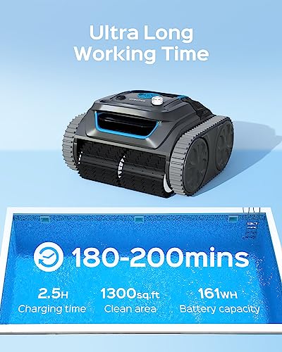 WYBOT High-end Cordless Wall Climbing Robotic Pool Cleaner with APP Mode